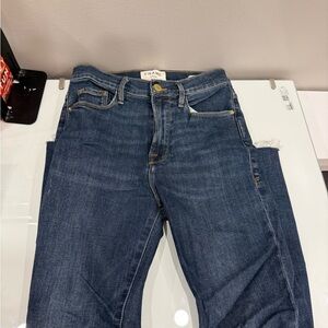 Frame Denim Women's Dark Blue Straight Leg Jeans